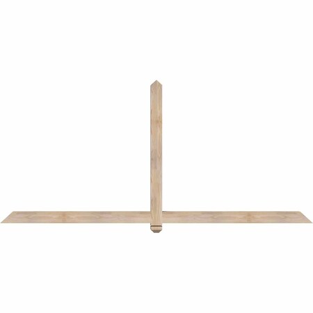 Ekena Millwork Eugene Smooth Timber Gable Bracket, Douglas Fir, 96"W x 44"H x 3 1/2"D x 3 1/2"F, 11/12 Pitch GBW096X44X0404EUG00SDF